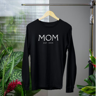 Classic Typography Mum Established Year T-Shirt
