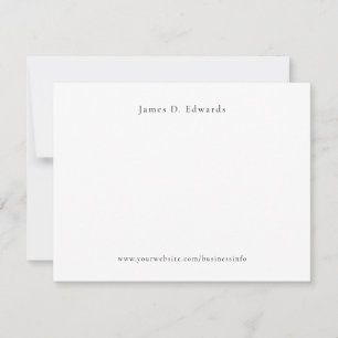 Classic Typography Simple Professional Card