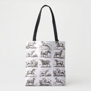Classic Unicorn Antique Mythical Magical Creature Tote Bag