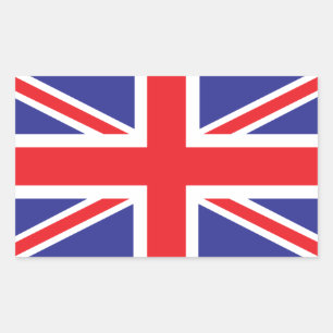Classic Union Jack British(UK) Flag Rectangular Sticker