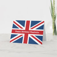 Classic Union Jack Flag Happy Birthday