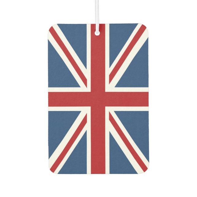 Classic Union Jack UK Flag Car Air Freshener (Front)