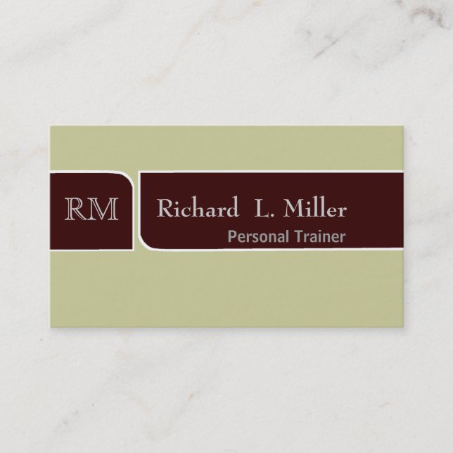 Classic Upscale Lux Professional Brown Earth Business Card (Front)