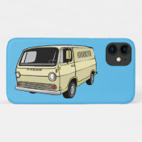 Classic van cartoon illustration