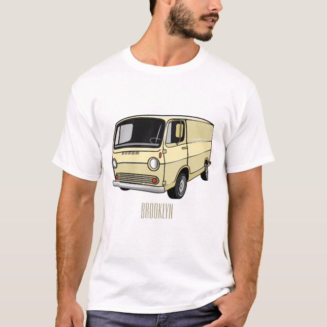 Classic van cartoon illustration T-Shirt (Front)