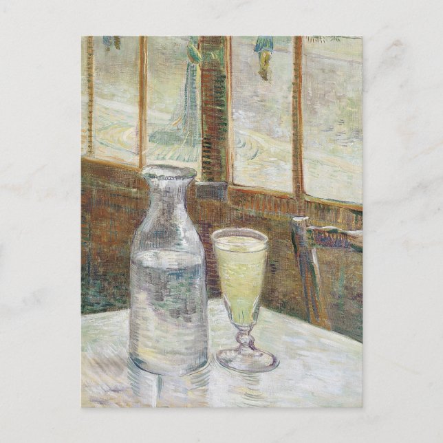 Classic Van Gogh Paris Cafe Absinthe Art Postcard (Front)