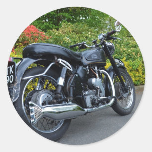 Classic Velocette Venom Round Sticker