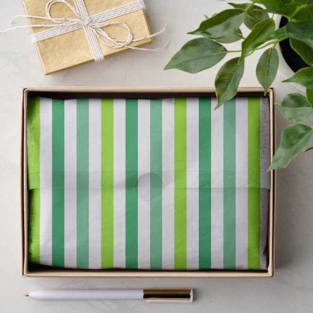 Classic Vertical Multi-Width Stripe Seamless Patte Tissue Paper (Gift)