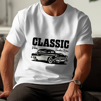 Classic Vibes, Timeless Rides Vintage, Aesthetic T-Shirt