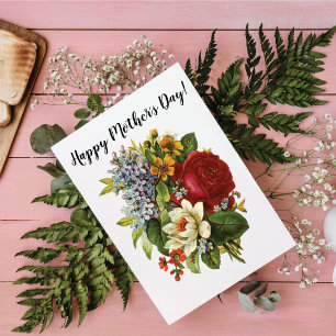 Classic Victorian Roses Lily of the Valley Romance Card