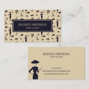 Classic Vintage 50's Fashion Business Card