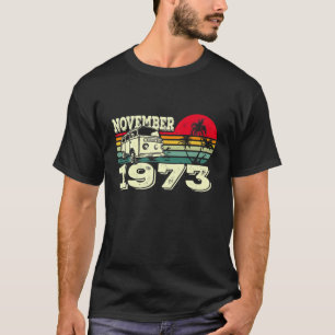 Classic Vintage 73'S Caravan Sunset November 1973 T-Shirt