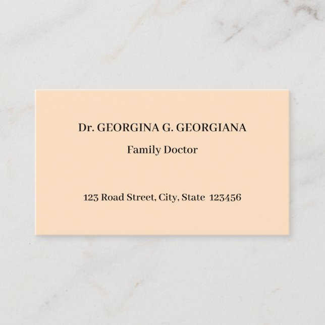 Classic, Vintage, and Nostalgic Business Card (Front)