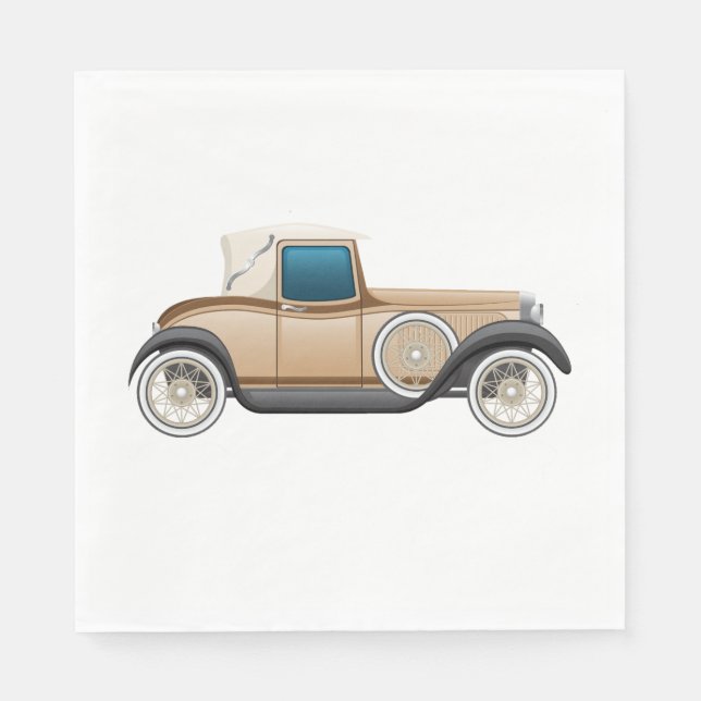 Classic Vintage Automobile Napkin (Front)