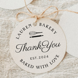 Classic Vintage Baked with Love Thank You Self-inking Stamp