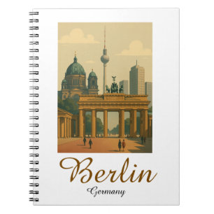 Classic Vintage Berlin Germany Landmark Notebook