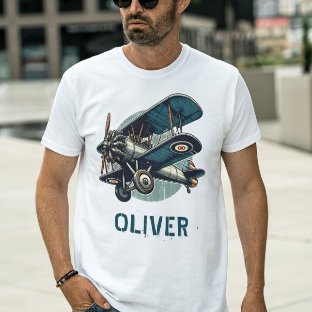 Classic Vintage Biplane T-Shirt (Creator Uploaded)