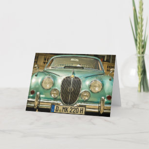 CLASSIC VINTAGE CAR, ALL OCCASION GREETING CARD