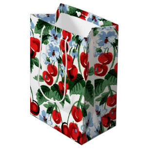 Classic Vintage Cherry Jubilee - Cherries Design Medium Gift Bag