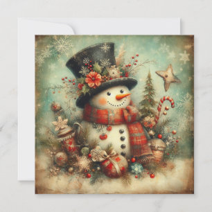 Classic Vintage Christmas Greeting Card