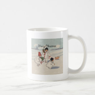 Classic Vintage Christmas Snow Child Coffee Mug