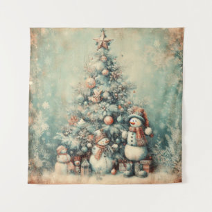 Classic Vintage Christmas Tapestry