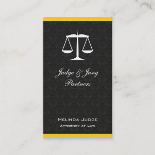 Classic Vintage Etching Scales of Justice Business Card