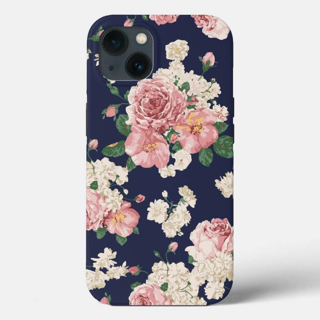 Classic Vintage Floral Case-Mate iPhone Case (Back)