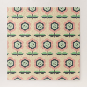 Classic Vintage: Floral Seamless Design Jigsaw Puzzle