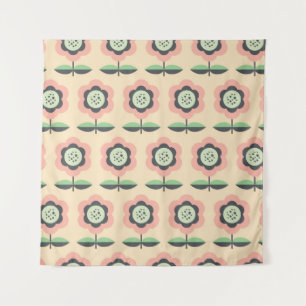Classic Vintage: Floral Seamless Design Tapestry
