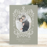 Classic Vintage Frame Photo Neutral Green