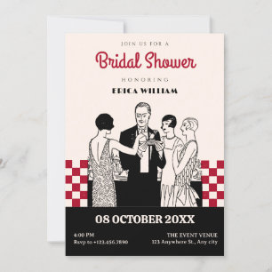 Classic Vintage girls bridal shower Invitation