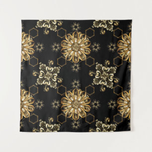 Classic Vintage: Golden Oriental Seamless. Tapestry