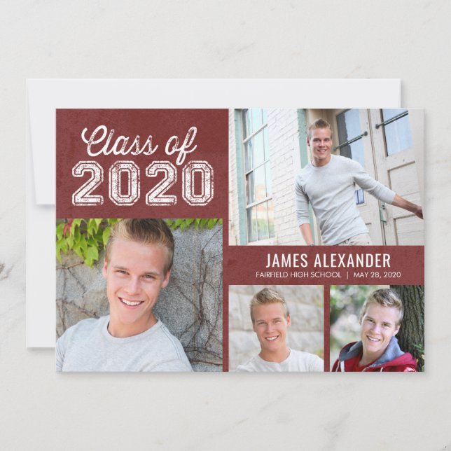 Classic Vintage Graduation Announcement Invitation (Front)