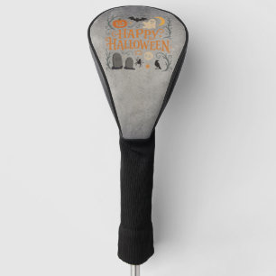 Classic, vintage Happy Halloween Golf Head Cover