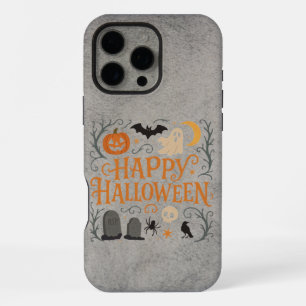 Classic, vintage Happy Halloween iPhone 16 Pro Max Case