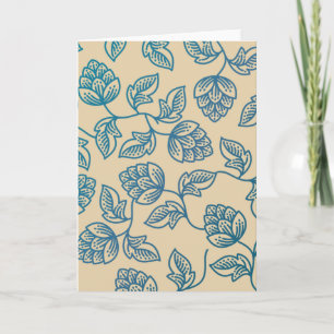 Classic Vintage Hop Leaves Pattern Card