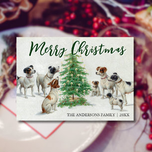 Classic Vintage Merry Christmas Carl Reichert Holiday Card