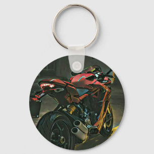 classic vintage motorcycle gift key ring