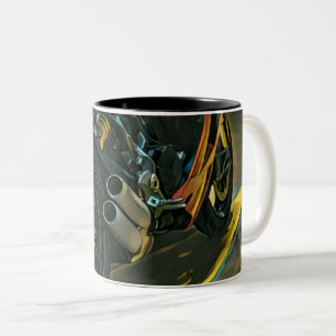 classic vintage motorcycle gift Two-Tone coffee mug