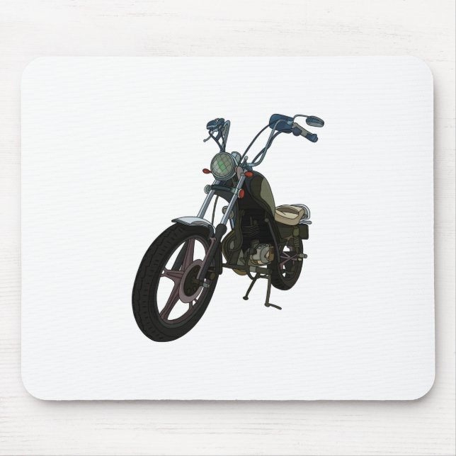 Classic Vintage Motorcycle Mouse Pad (Front)