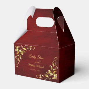 Classic Vintage Old Paper Wedding Favour Box