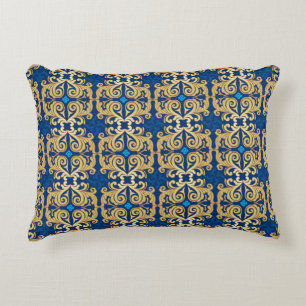 Classic vintage ornamental ornate seamless pattern decorative cushion