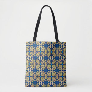 Classic vintage ornamental ornate seamless pattern tote bag