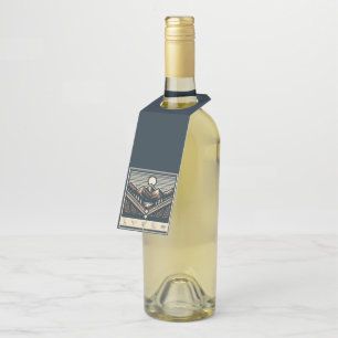 Classic/vintage outdoors/wilderness bottle tag