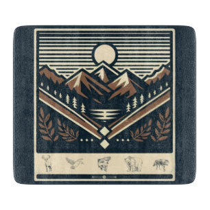 Classic/vintage outdoors/wilderness cutting board