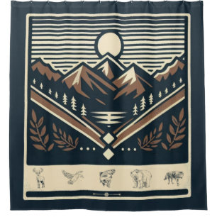 Classic/vintage outdoors/wilderness  shower curtain
