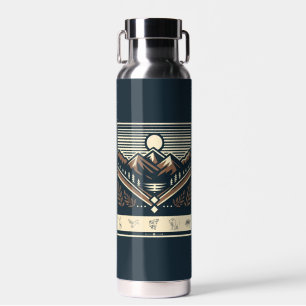 Classic/vintage outdoors/wilderness water bottle