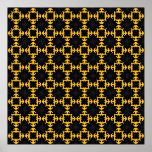 Classic vintage pattern. Design elements luxury, S Poster