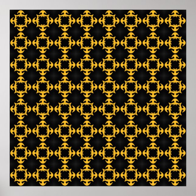 Classic vintage pattern. Design elements luxury, S Poster (Front)